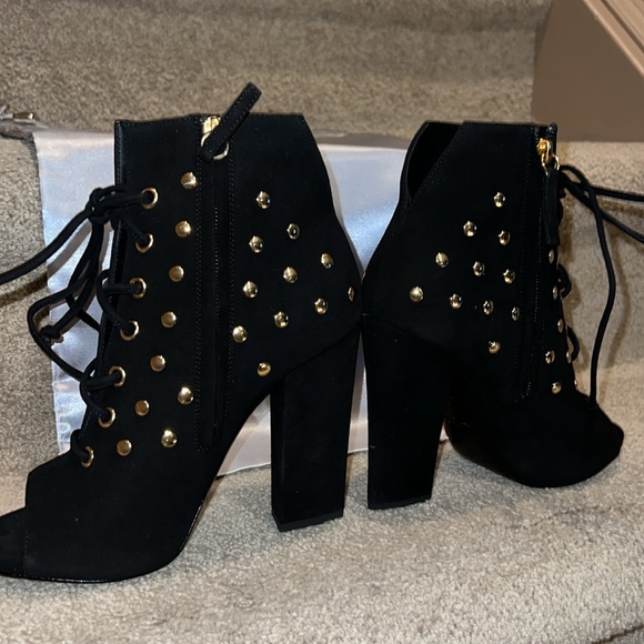 Black & Gold Suede Giuseppe Zanotti Vicini -PCS Unique - Picture 7 of 8